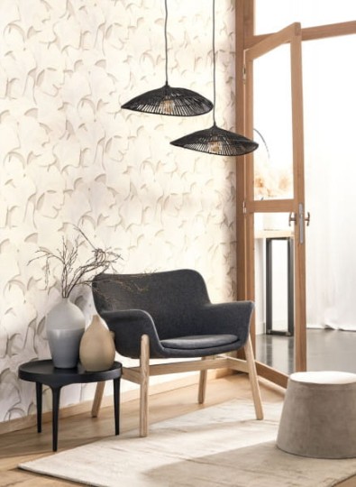 OL / Casadeco 86246515 Ginkgo Biloba Bleu Indigo -  1 rolka 