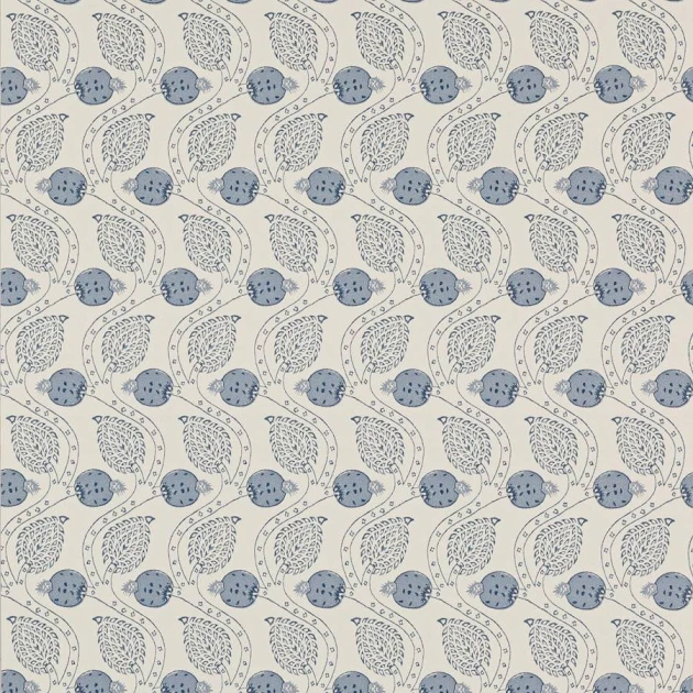 Colefax and Flower W7007-04 Small Design W/Papers II Ashmead Blue - tapeta w stylizowane drzewo owocowe