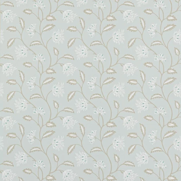 Colefax and Flower W7012-02 Small Design W/Papers II Oterlie Old Blue - tapeta w liście