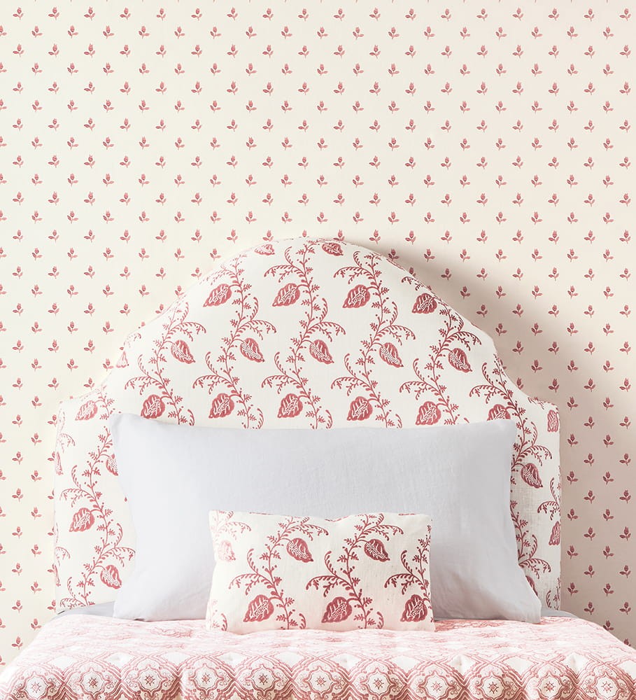 Colefax and Flower 07986/02 Small Design W/Papers II Sudbury Park Pink - tapeta w minimalistyczne tulipany