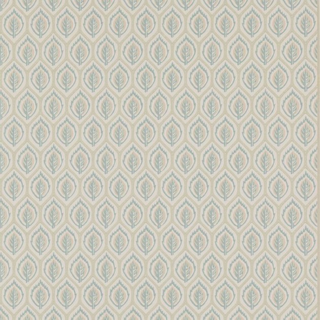 Colefax and Flower W7011-02 Small Design W/Papers II Carrick Aqua - tapeta w stylizowane rośliny