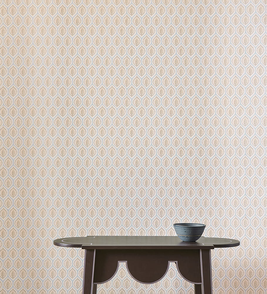 Colefax and Flower W7011-02 Small Design W/Papers II Carrick Aqua - tapeta w stylizowane rośliny