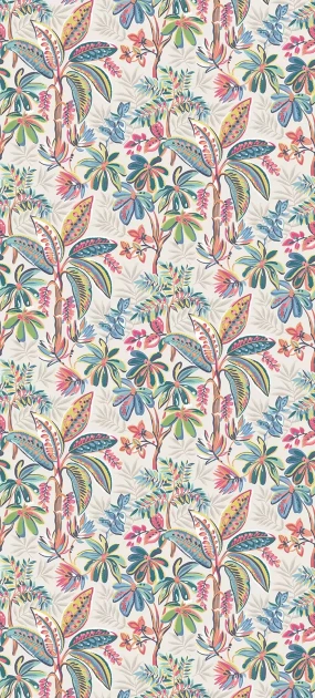 Osborne & Little W7853-02 Irisa Tivoli - tapeta w egzotyczną roślinność