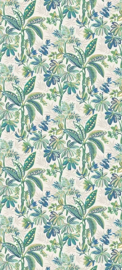 Osborne & Little W7853-03 Irisa Tivoli - tapeta w egzotyczną roślinność