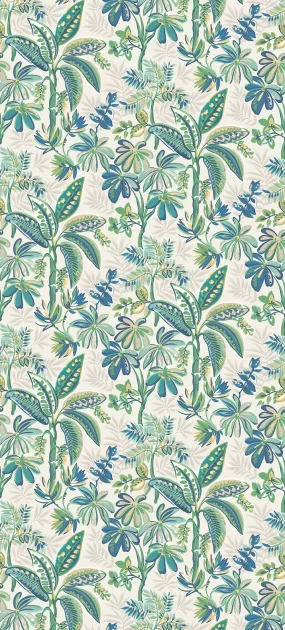 Osborne & Little W7853-03 Irisa Tivoli - tapeta w egzotyczną roślinność