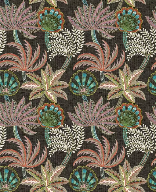 Osborne & Little W7857-04 Irisa Ravenala - tapeta w rośliny i muszelki