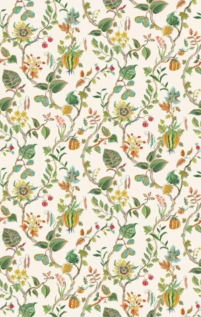 Osborne & Little W7816-02 Rhapsody Mythica - tapeta w kwiaty i liście