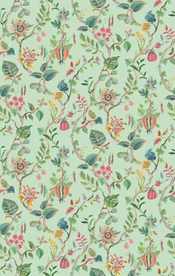 Osborne & Little W7816-03 Rhapsody Mythica - tapeta w kwiaty i liście