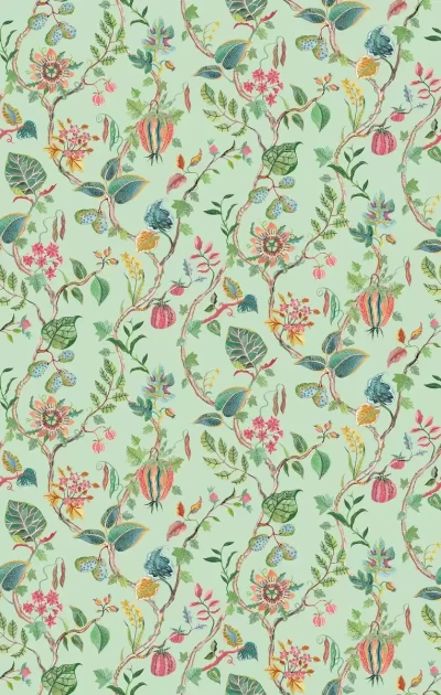 Osborne & Little W7816-03 Rhapsody Mythica - tapeta w kwiaty i liście