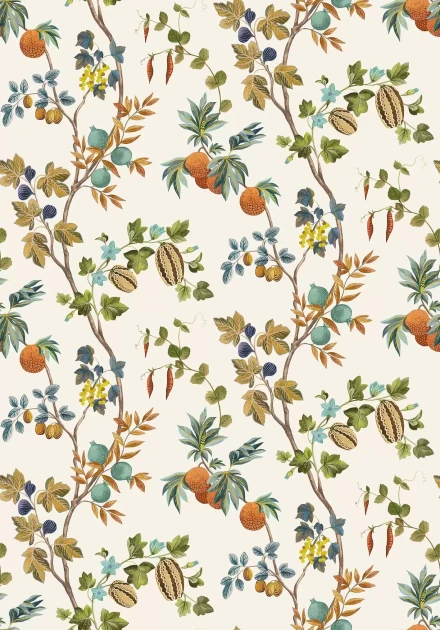 Osborne & Little W7686-01 Lamorran Orchard - tapeta w drzewa owocowe