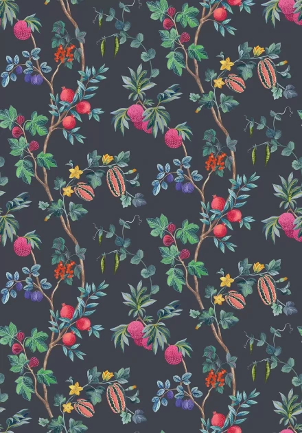 Osborne & Little W7686-06 Lamorran Orchard - tapeta w drzewa owocowe