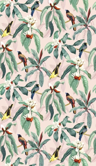 Osborne & Little W7612-02 Empyrea Michelia - tapeta w kwiaty magnoli
