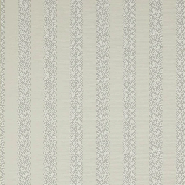 Colefax and Fowler 07185-01 Mallory Stripes Britta Silver - tapeta w stylizowane paski roślinne