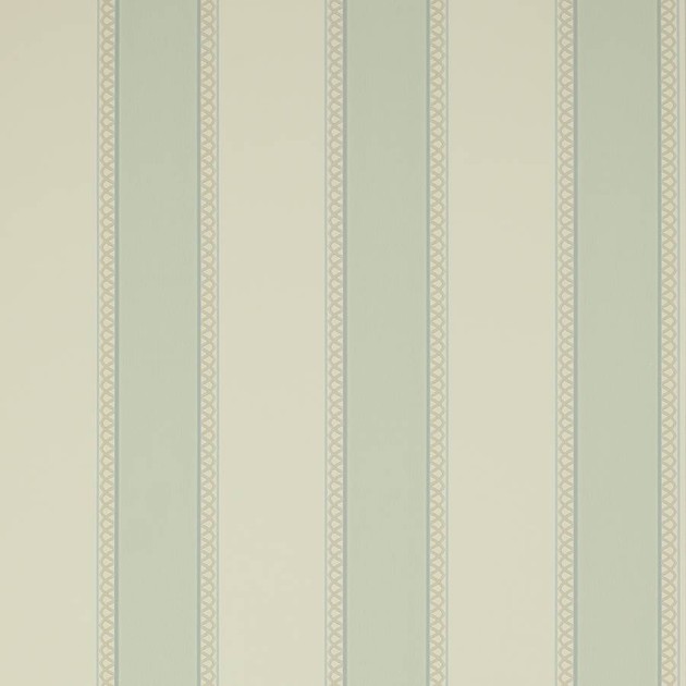 Colefax and Fowler 07139/08 Mallory Stripes Chartworth Stripe Old Blue - tapeta w paski z ozdobnym wykończeniem