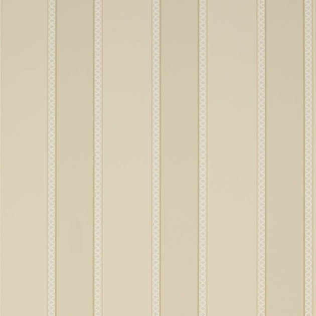 Colefax and Fowler 07139/09 Mallory Stripes Chartworth Stripe Stone - tapeta w paski z ozdobnym wykończeniem