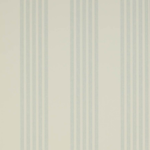 Colefax and Fowler 07191-02 Mallory Stripes Jude Stripe Aqua - tapeta w paski z ozdobnymi przeszyciami