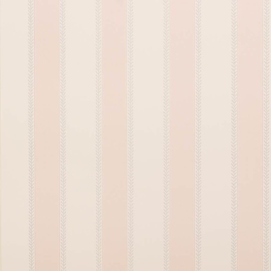 Colefax and Fowler 07190-01 Mallory Stripes Graycott Stripe Old Pink - tapeta w paski z roślinnym wykończeniem