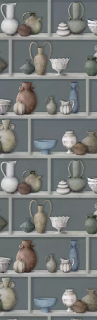 Osborne & Little W7560-03 Kanoko Raku - tapeta w japońską ceramikę