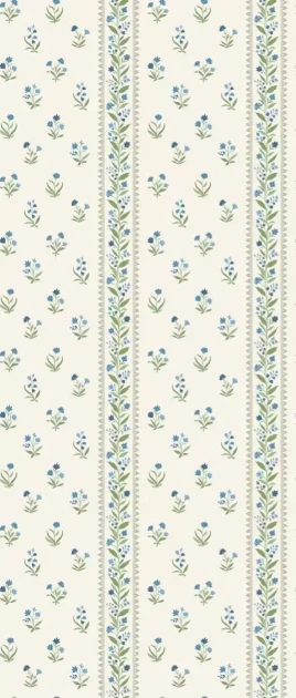 Osborne & Little NCW4493-03 Signature Petit Dapuri - tapeta w stylizowane kwiaty i paski