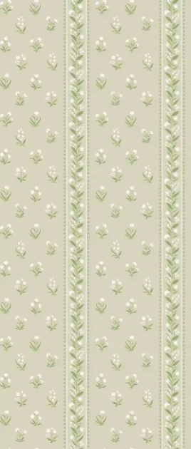 Osborne & Little NCW4493-04 Signature Petit Dapuri - tapeta w stylizowane kwiaty i paski