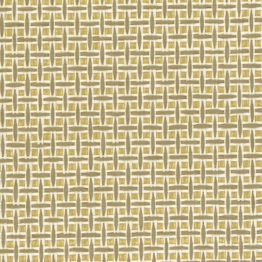 Osborne & Little W7930-01 Natural Wallcoverings Papyrus Gold - tapeta imitująca ręcznie tkany papier