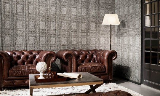 Arte 12011 Flamant Caractère Héritage Fantôme - tapeta w szkocką kratę