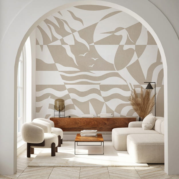 Les Dominotiers DOM4009 Art Deco Heliopolis - mural w czaple w stylu art deco