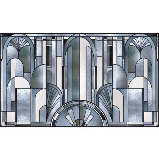 Les Dominotiers DOM4016 Art Deco Vitrail - mural w witraże