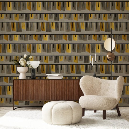 Les Dominotiers DOM4018 Art Deco Obi - mural w abstrakcyjny wzór