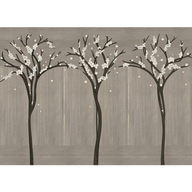 Les Dominotiers DOM4020 Art Deco Pacaya Coton - mural w drzewa