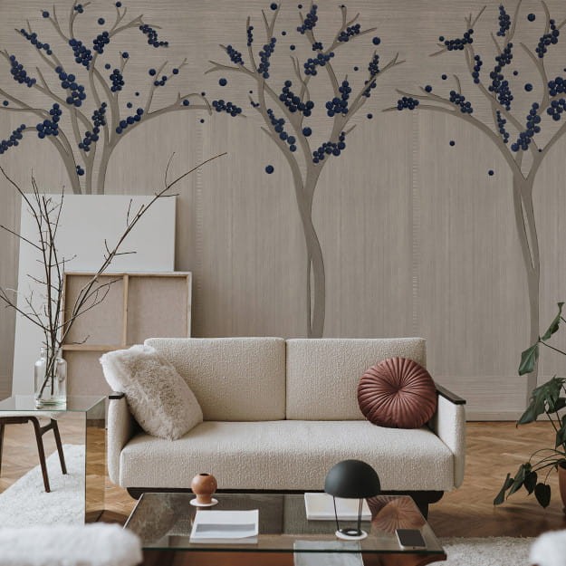 Les Dominotiers DOM4021 Art Deco Pacaya Lin - mural w drzewa