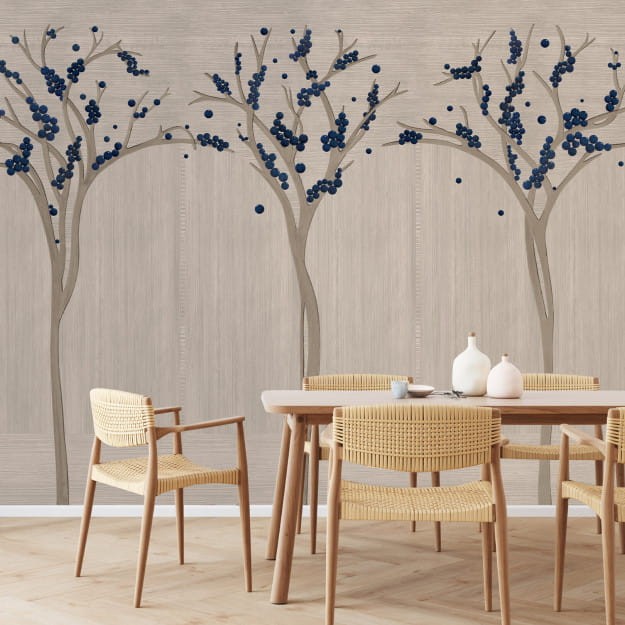 Les Dominotiers DOM4021 Art Deco Pacaya Lin - mural w drzewa