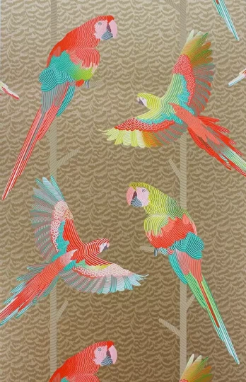 Osborne & Little W6806-04 The Wallpaper Collection Arini - tapeta w papugi
