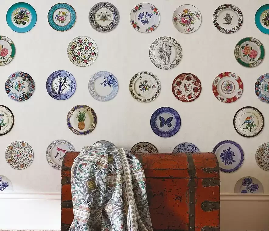 Osborne & Little W7140-02 The Wallpaper Collection Ceramica - tapeta w ceramikę