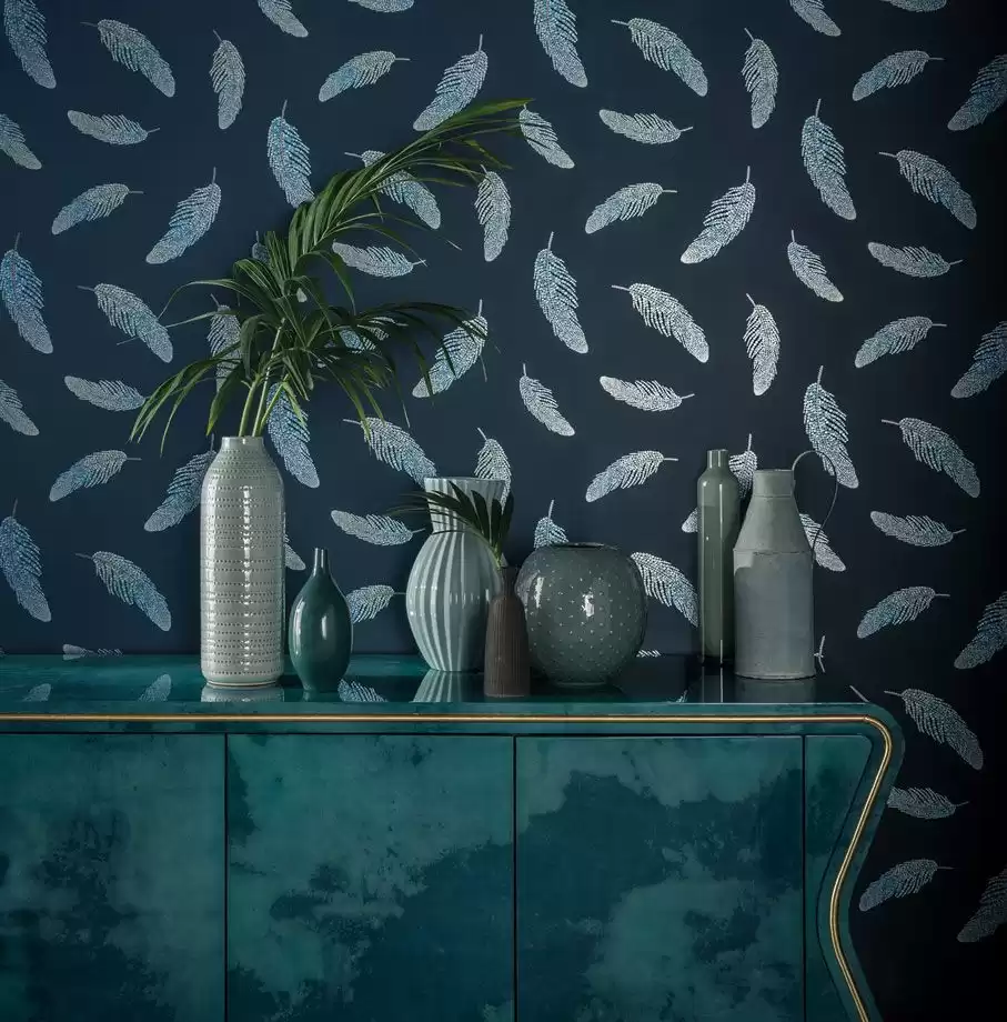 Osborne & Little W7261-05 The Wallpaper Collection Adornado - tapeta w pióra