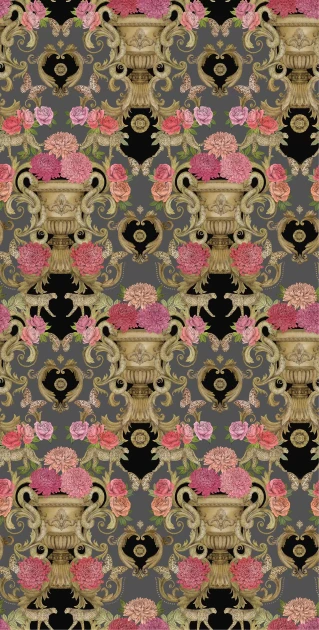 Osborne & Little W7490-02 The Wallpaper Collection Chateau - tapeta w kwiaty