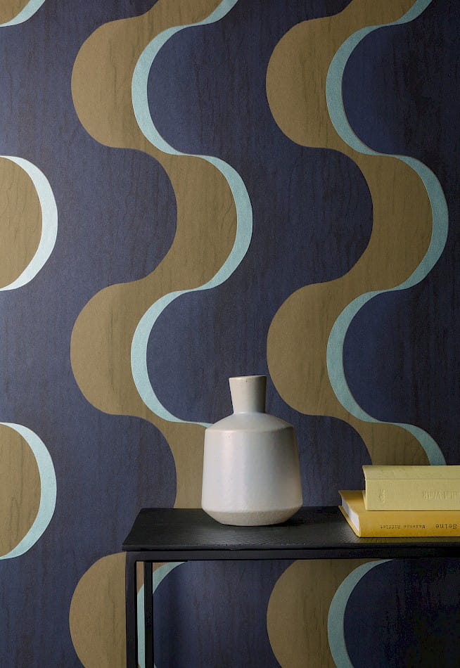 Khroma RHA103 Rhapsody Flow Amazonite - tapeta geometryczna w fale