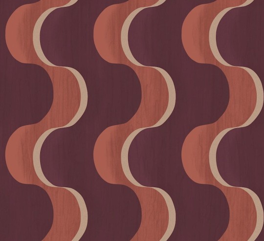 Khroma RHA104 Rhapsody Flow Russet - tapeta geometryczna w fale