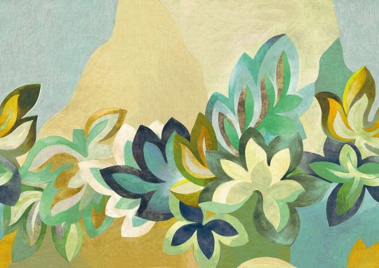 Khroma DGRHA2012-260 Rhapsody Somerset Oasis- mural artystyczny w kwiaty