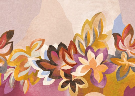 Khroma DGRHA2024-300 Rhapsody Somerset Punch- mural artystyczny w kwiaty