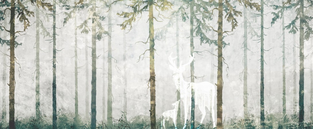 Yo2 ST1.04.1 ES / GL Set Traits - mural z motywem wysokich drzew
