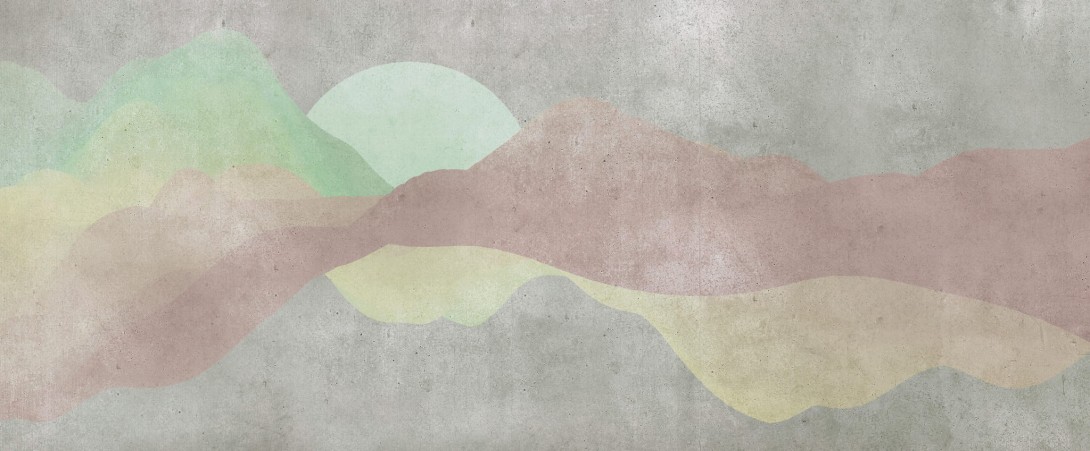 Yo2 LU1.01.1 CR Lucid - mural z krajobrazem gór i księżyca