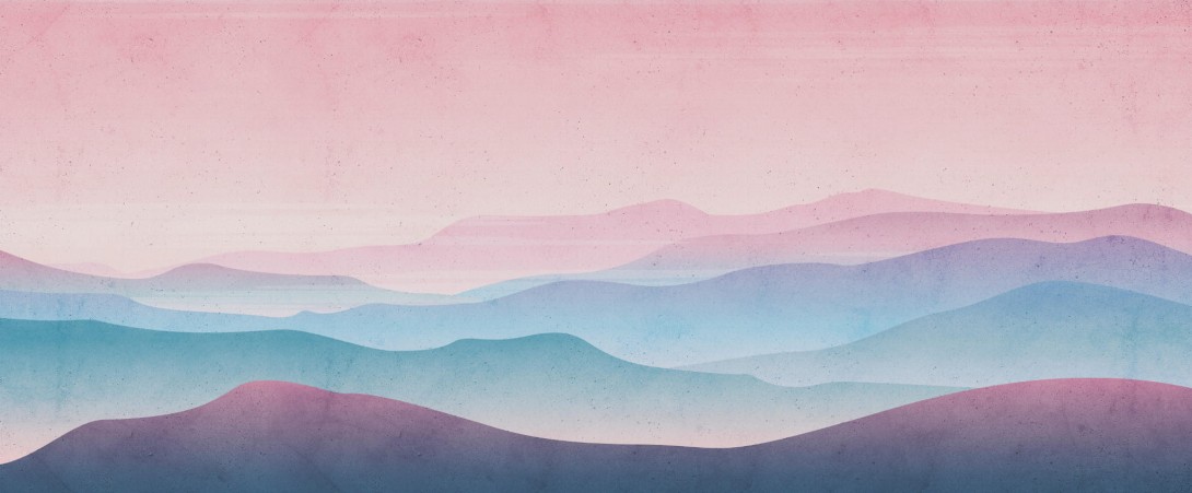 Yo2 LU1.03.2 CR Lucid - mural z krajobrazem gór i księżyca