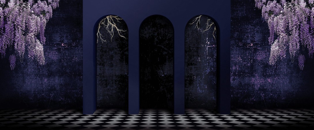 Yo2 GL1.01.1 FF/GL Glorious - mural w łuki i kwiaty