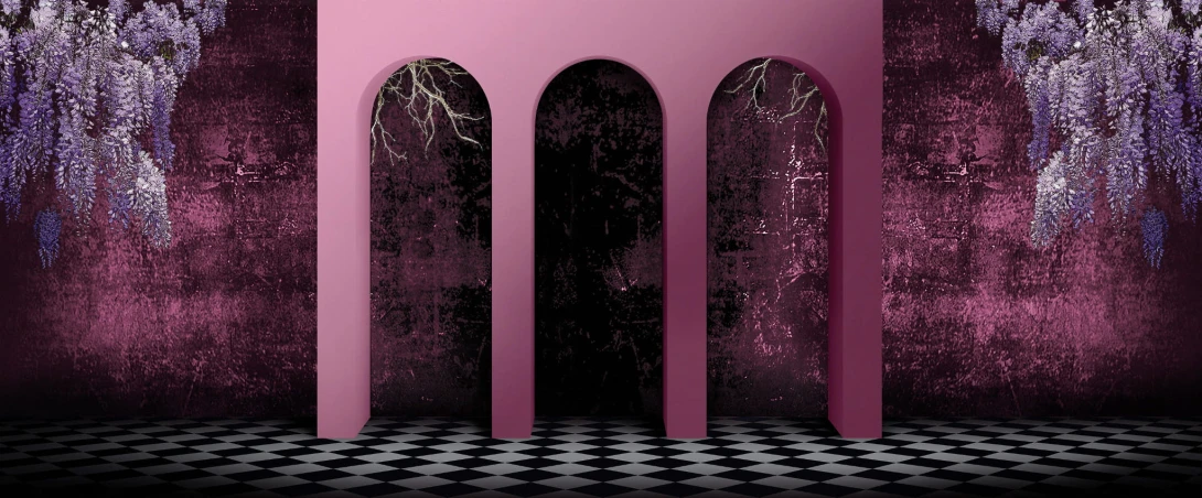 Yo2 GL1.01.2 FF/GL Glorious - mural w łuki i kwiaty