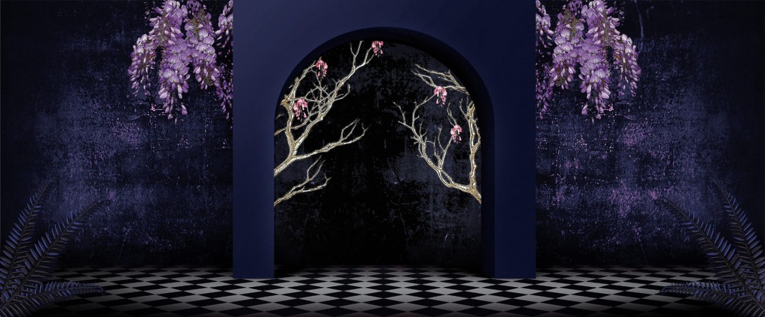 Yo2 GL1.02.1 FF/GL Glorious - mural w łuki i kwiaty