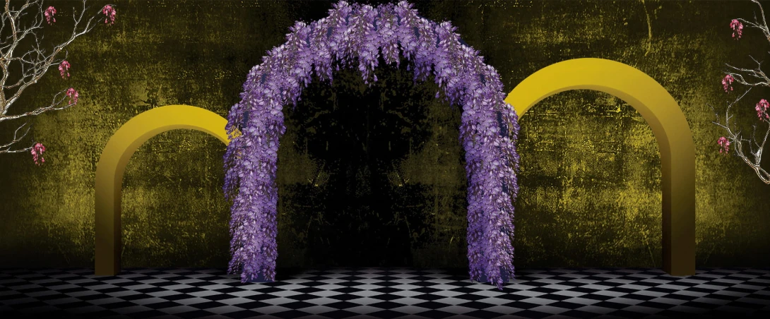 Yo2 GL1.03.1 FF/GL Glorious - mural w łuki i kwiaty