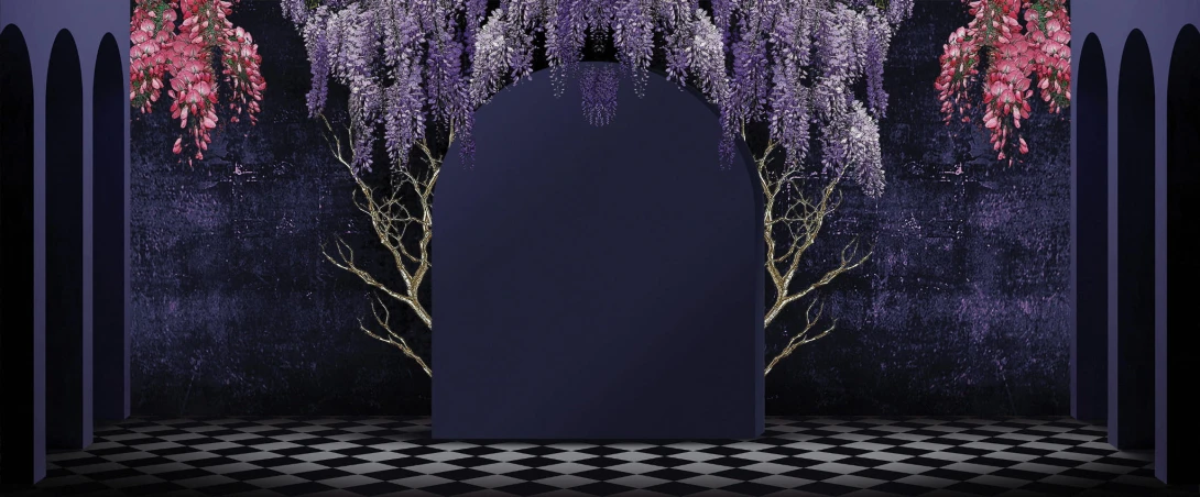 Yo2 GL1.04.1 FF Glorious - mural w łuki i kwiaty