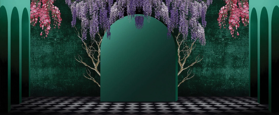 Yo2 GL1.04.2 FF Glorious - mural w łuki i kwiaty