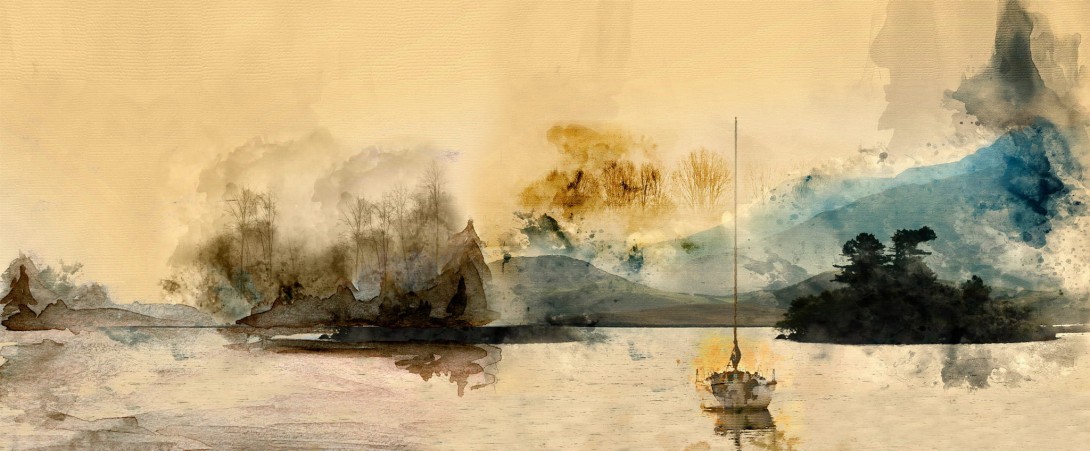 Yo2 ST1.09.2 ES / GL Affection - mural z motywem lasu i wody